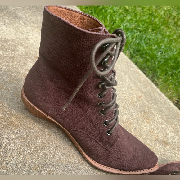 Jeffrey Campbell Burgundy Suede Boots - Picture 8 of 9